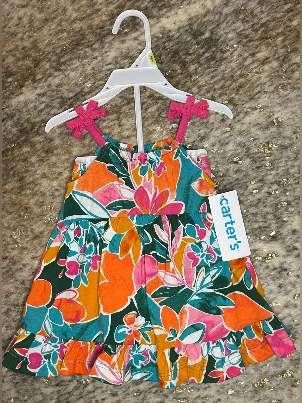 5 for $25🔥Carter's Floral Watercolor Dress 3M-‎ New